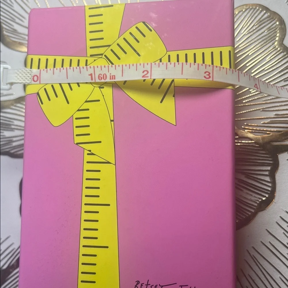 Betsey Johnson Pink Box with Yellow Ribbon